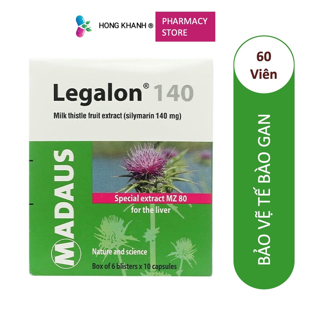 Viên uống Legalon 70/140 hộp 60 viên