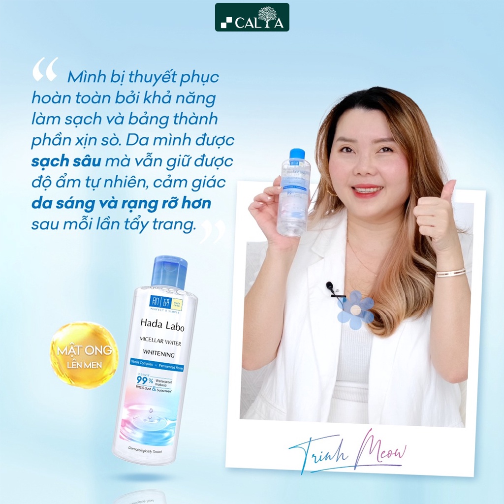 Nước Tẩy Trang Hada Labo Làm Sạch Sâu, Dưỡng Trắng, Cấp Ẩm Cho Da - Hada Labo Micellar Water 240ml