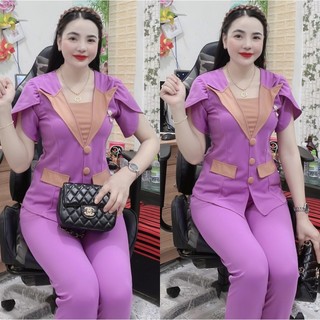 Sét bộ thun cát hàn dễ thương.tch53
