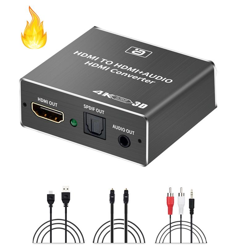 Bộ Tách Âm Thanh HDMI HDCP CEC + Optical TOSLINK SPDIF + 3.5mm RCA 4K x 2K 3D HDMI
