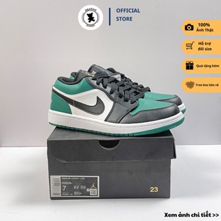 Giày Sneaker Jordan 1 Low Green Toe Black , Giày JD 1 cổ thấp xanh đen nam nữ | Fullbox - Bearne Shoe