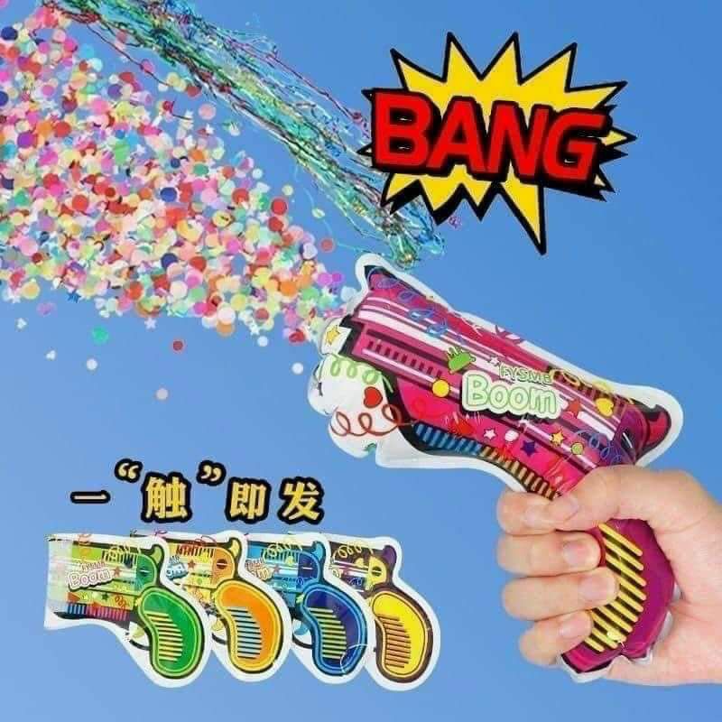 PHÁO GIẤY CONFETTI súng bắn vui nhộn, súng thổi hơi bắn hoa giấy tạo bất ngờ sinh nhật, party…