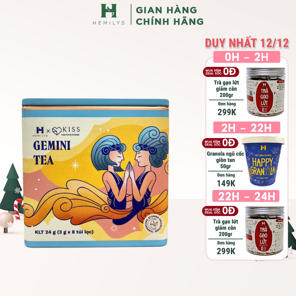 Trà Hoa Thảo Mộc Bảo Vệ Và Cải Thiện Sức Khỏe Cung Hoàng Đạo Cung SONG TỬ GEMINI Tearoscope Hemilys