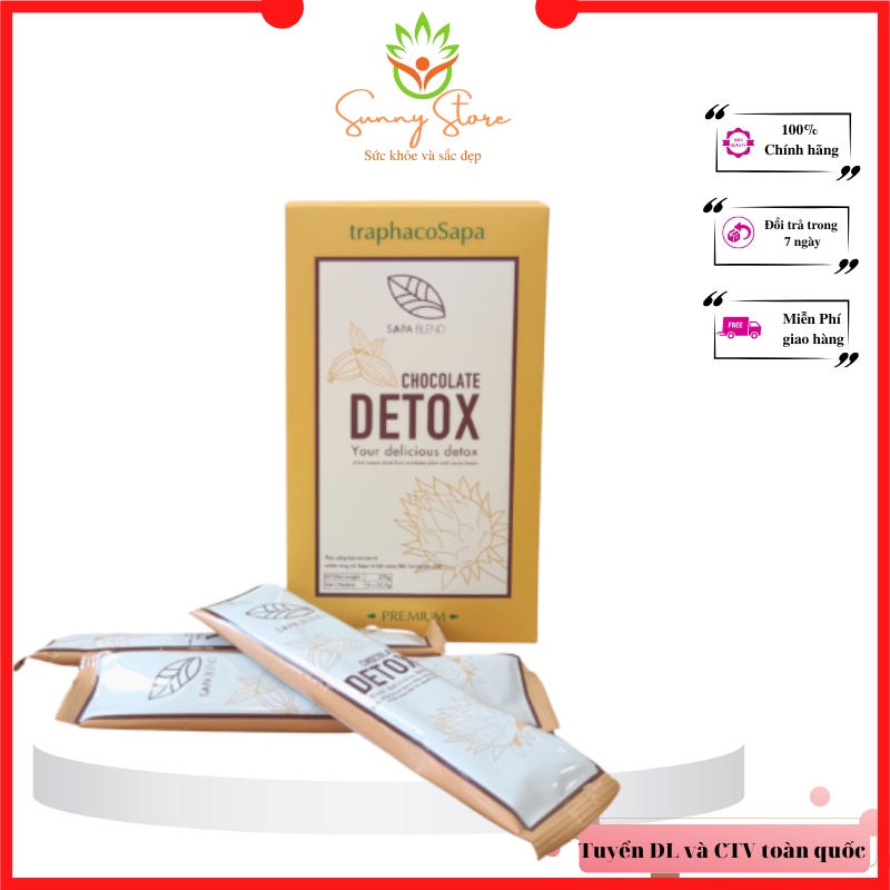 Chocolate Detox Đào thải các độc tố tích tụ lâu ngày, giúp thanh lọc cơ thể, Chống lão hóa, làm đẹp và trẻ hóa da