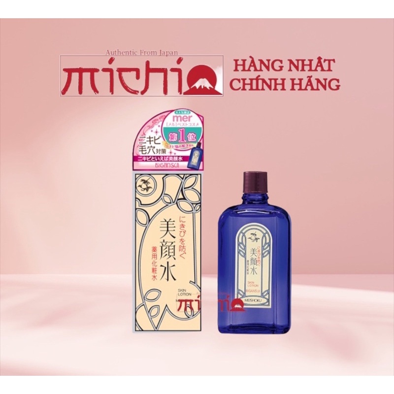 [Chính hãng] Nước hoa hồng giảm mụn Meishoku Bigansui Medicated Skin Lotion 90ml