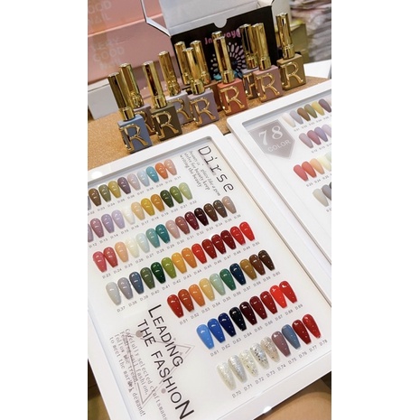 Set Sơn Gel Dirse Cao Cấp 78 Màu  Tặng Bảng Màu và Base  Top