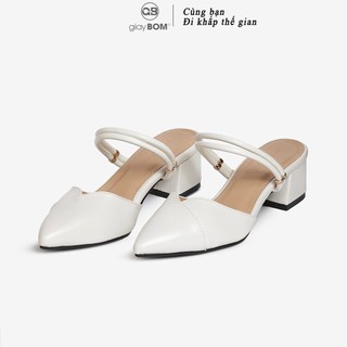 [Mã WABRMH99 giảm 12% đơn 99K]Giày cao gót nữ giayBOM mũi nhọn got cao 4 cm GB00115