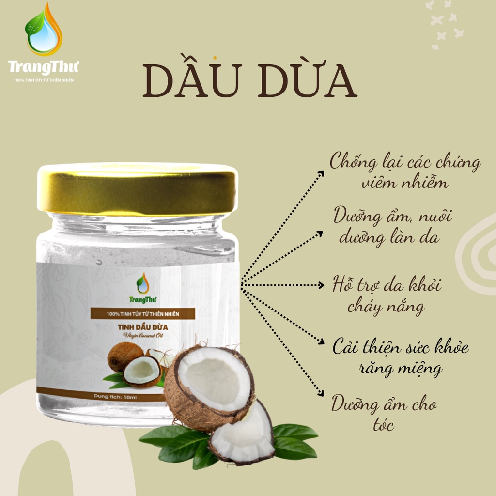 Dầu Dừa Nguyên Chất 50ML-100ML