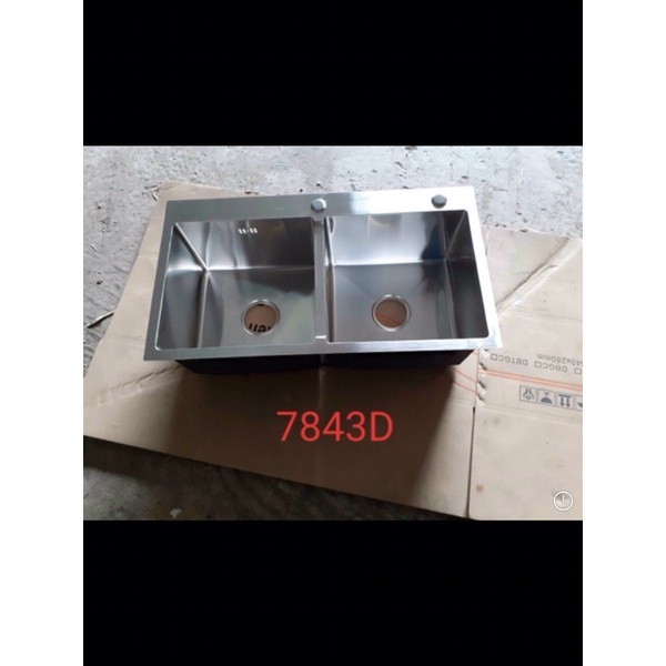 CHẬU RỬA INOX HAI NGĂN INOX 304