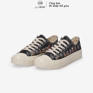 [Mã WABRMH99 giảm 12% đơn 99K]Giày Bata Nữ giayBOM Họa Tiết Họa Hình Xinh Xắn B1030