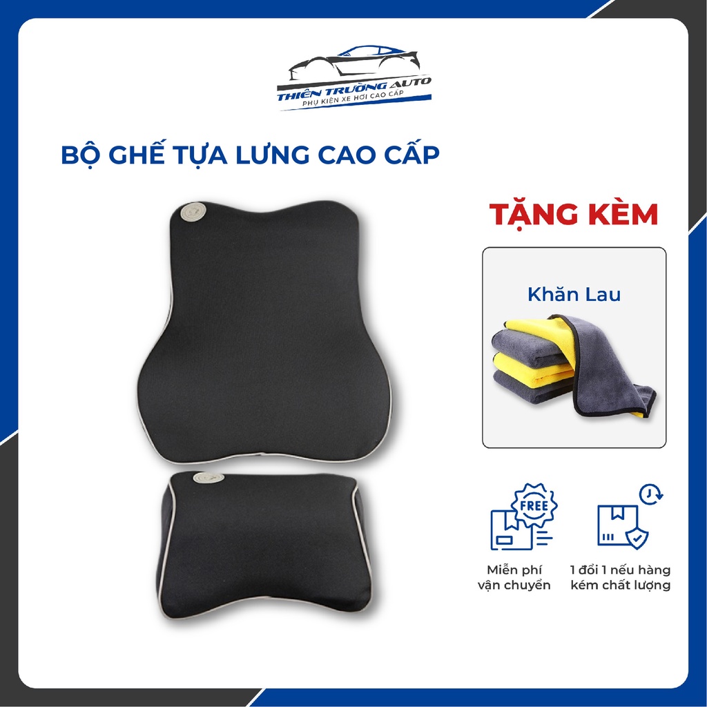 Ghế tựa lưng ô tô cao su non cao cấp, sang trọng cho nội thất xe - Thiên Trường Auto