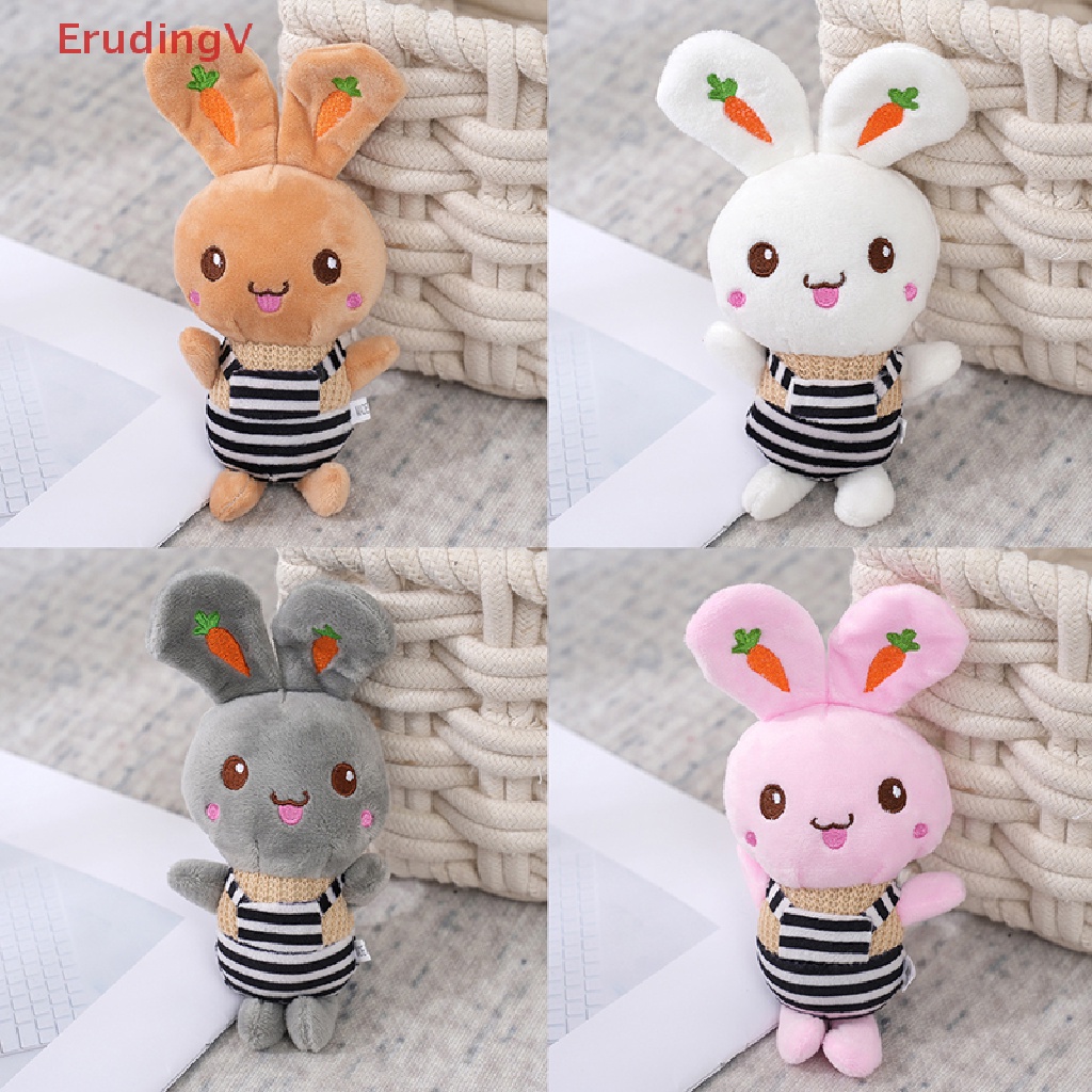 [ErudingV] Móc Khóa Búp Bê Thỏ Nhồi Bông Mềm Mại Đáng Yêu Sáng Tạo Thích Hợp Làm Quà Sinh Nhật