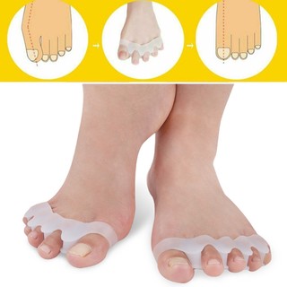 2 pcs silicone bunion corrector toe protector re-useable straightener spreader separator
