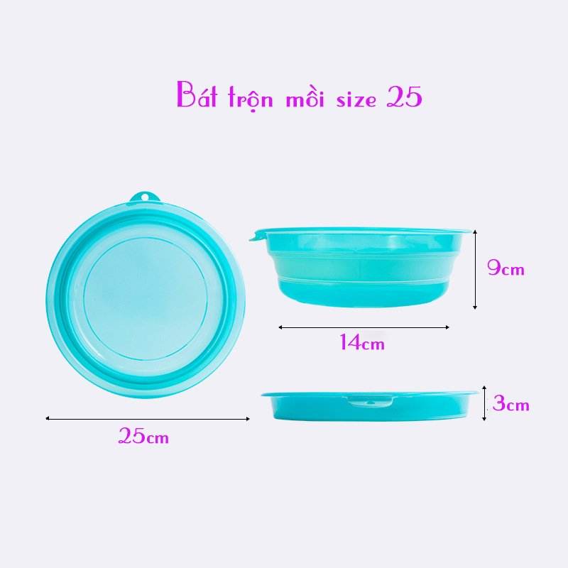 Bát Trộn Mồi Câu Cá Silicon Chuyên Dụng Câu Đơn Câu Đài Cao Cấp