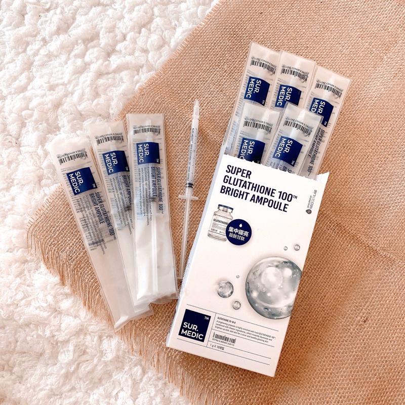 Tinh Chất Truyền Trắng Sur.Medic+ Super Glutathione 100TM Bright Ampoule