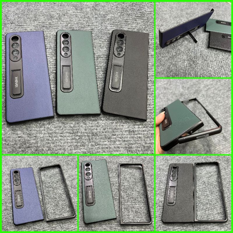 Case ốp lưng Samsung Z fold 4 / Zfold 4 mỏng gọn hàng cao cấp có kệ dựng bảo vệ camera