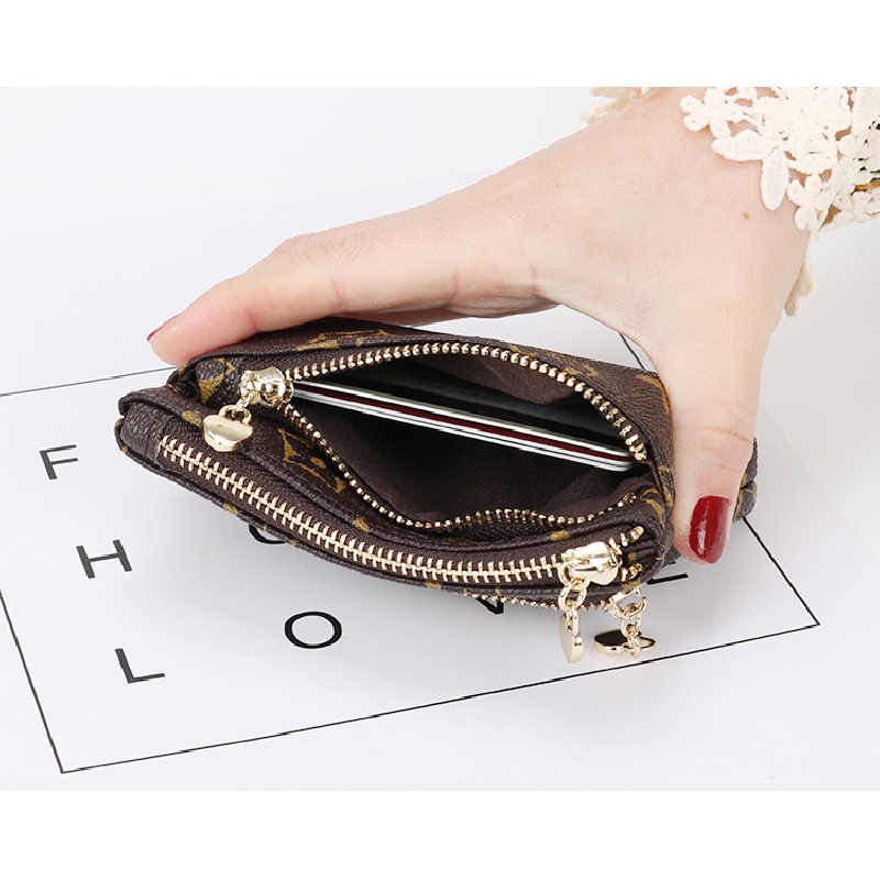 Ví Cầm Tay Mini Siêu Mỏng Có Khóa Kéo Kiểu Mới 2023 Thời Trang Cho Nữ