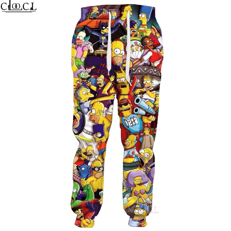 Quần Dài In Hoạt Hình Simpsons 3D Thời Trang Đường Phố Cá Tính Cho Nam Và Nữ