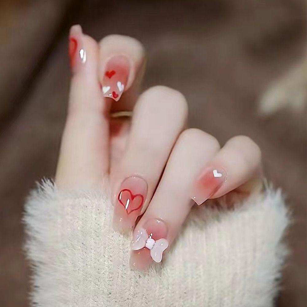 Bộ 24 Móng Tay Giả Che Phủ Toàn Diện Tháo Rời Được