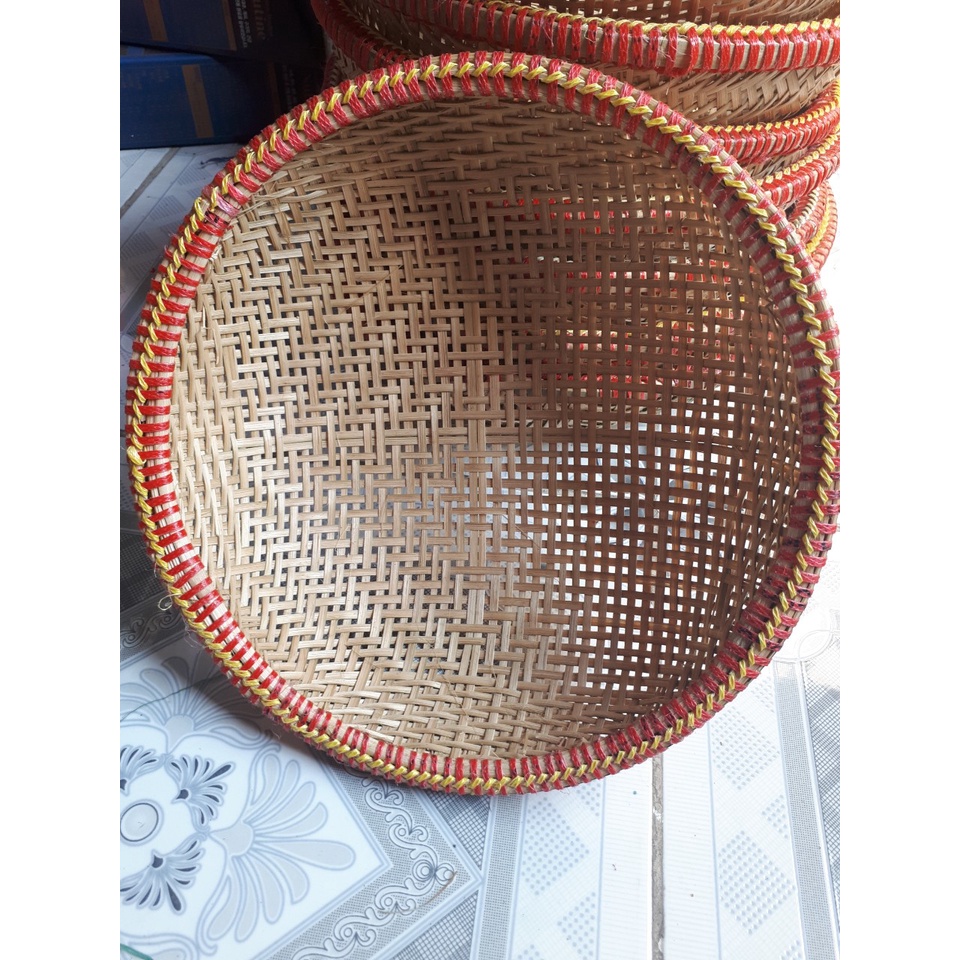 rổ tre 30cm/ rổ đựng đồ bằng tre 30cm