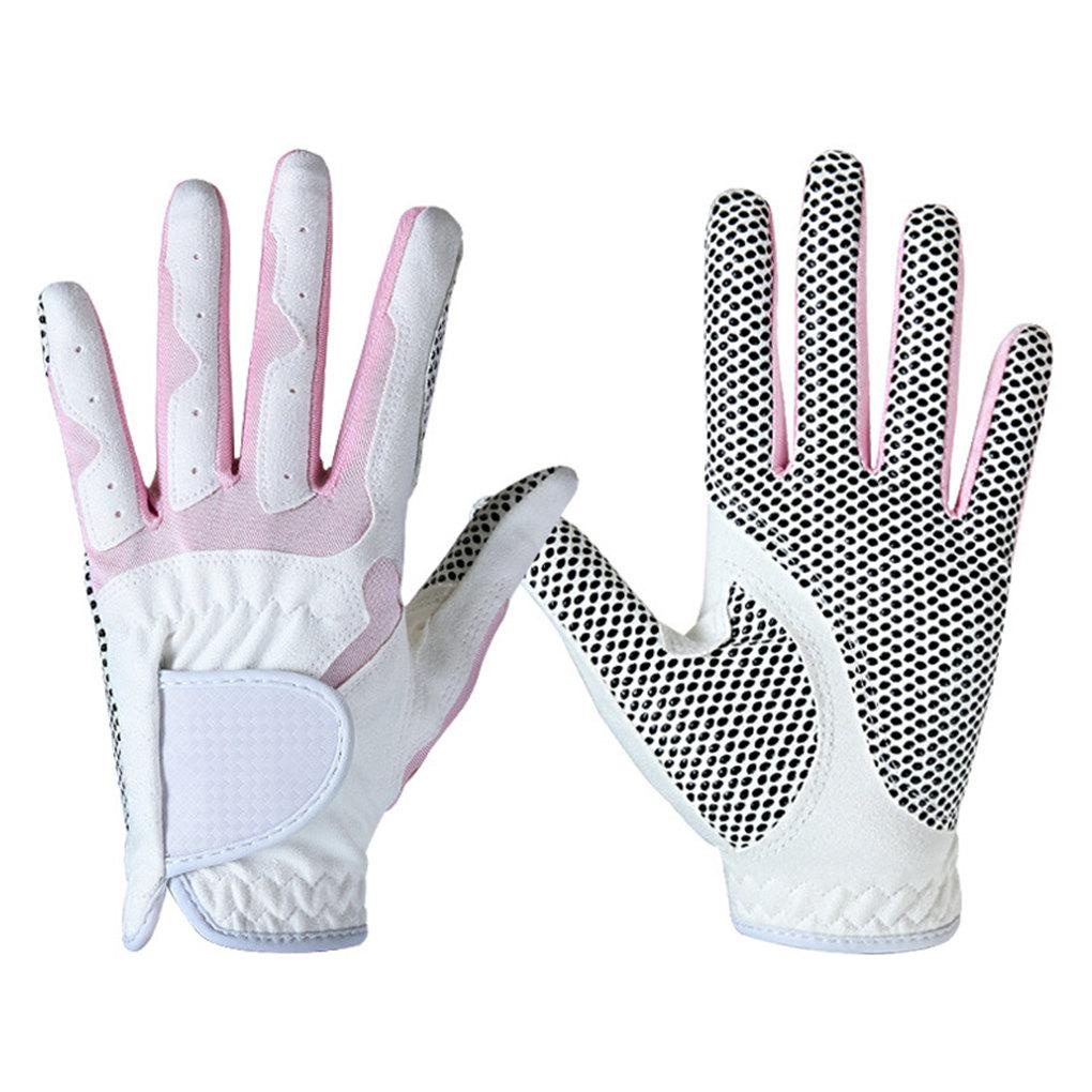 1 Đôi Găng Tay Chơi Golf Chống Trượt Vải Vi Sợi Co Giãn Thoáng Khí Cho Nữ