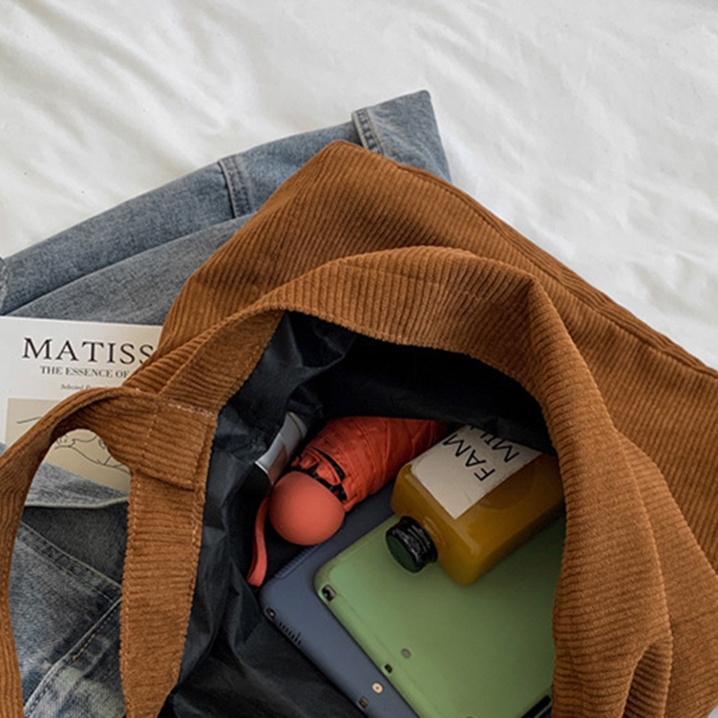 Túi Đeo Vai Cỡ Lớn Bằng Flannel Thiết Kế Đơn Giản Thời Trang Cho Nữ