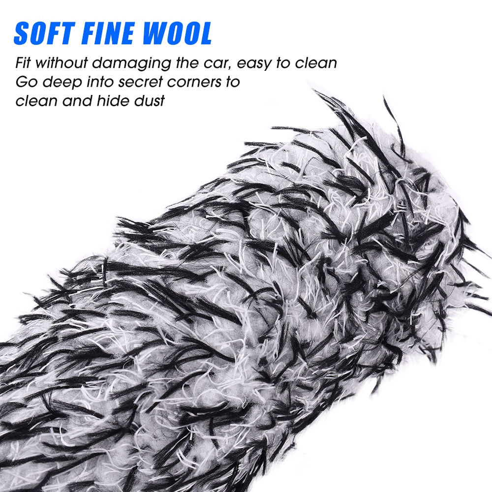 Bàn Chải Vệ Sinh Bánh Xe Hơi Cán Dài Lông Nhung Làm Sạch Sâu Chi Tiết Lốp Xe Khử Nhiễm