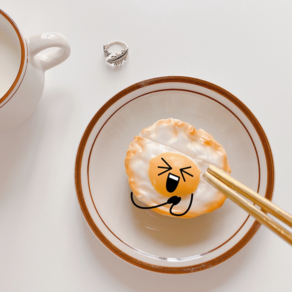 Vỏ Gel Bảo Vệ Hộp Sạc Tai Nghe Bluetooth AirPods 1 / 2 / AirPods Pro / AirPods 3 Hình Trứng Chiên