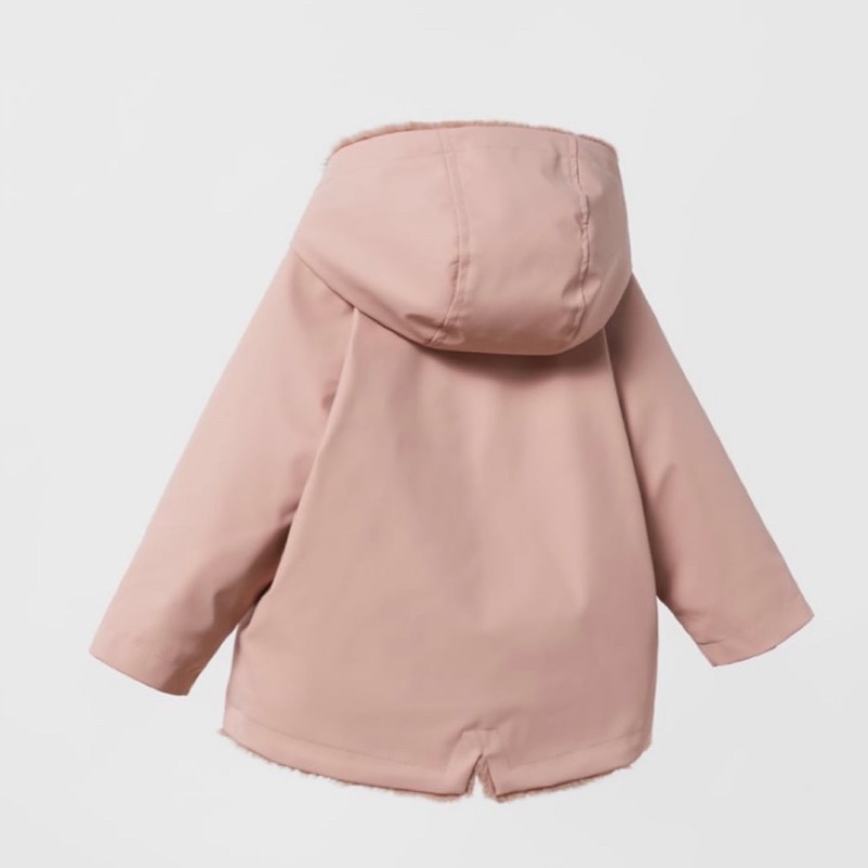 XD- Áo khoác raincoat lót lông siêu ấm size 9/12m-4/5y