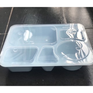 Combo 30 khay cơm nhựa có nắp đậy - kích thước 28x22x4.5cm