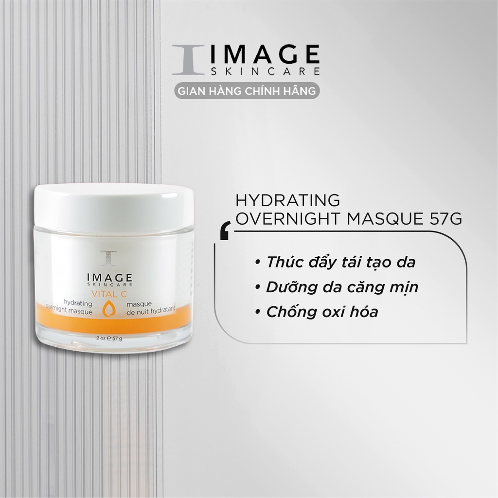 Mặt Nạ Ngủ Dưỡng Ẩm Trắng Da, Kích Thích Tăng Sinh Collagen IMAGE Skincare Vital C Hydrating Overnight Masque 57g