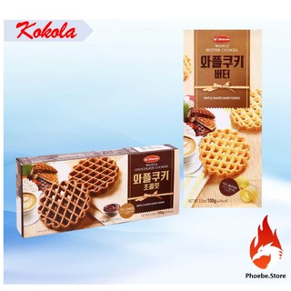 Bánh quy bơ & socola Kokola Waffle Cookies hộp 100g
