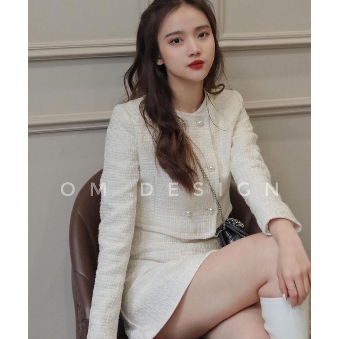 Sét dạ tweed hàng thiết kế