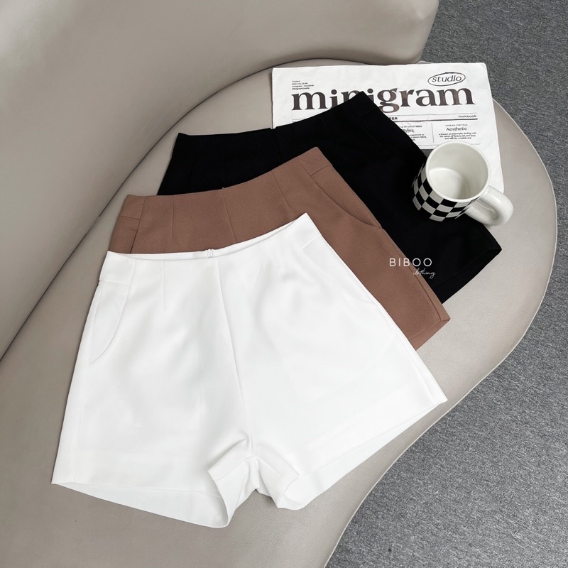BIBOO - Quần short ngắn dây kéo giọt nước phía sau TERRA SHORTS