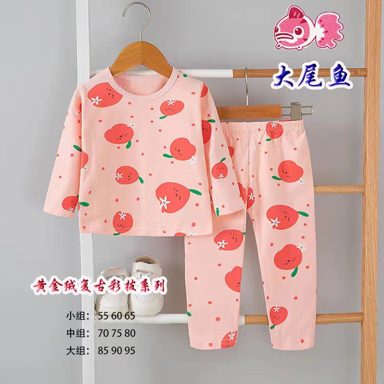 Bộ cotton xuất hàn QC, bộ dài tay cho bé trai, bé gái size nhí 7 - 15kg