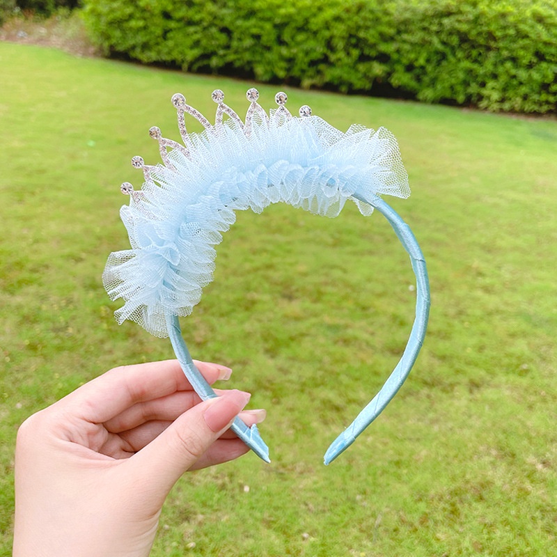 Bờm tóc cho bé cài tóc vương miện lấp lánh tinh xảo phụ kiện tóc cho bé gái dễ thương