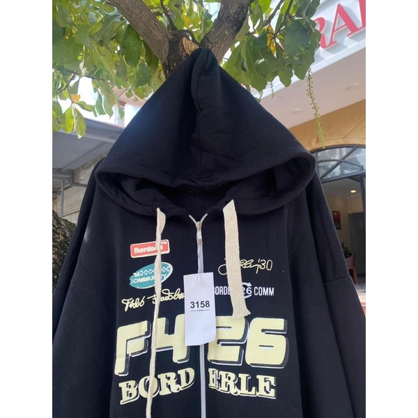 Áo Khoác Nỉ F426 Nam Nữ - Hoodie Khóa Zip Dáng Rộng Tay Bồng Chất Nỉ Ngoại Dày Đẹp Ulzzang 😘