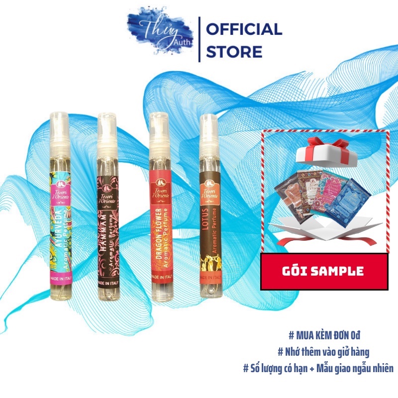 Nước Hoa Mini Tesori d'Oriente Chính Hãng 10ml Dạng Xịt Nhỏ Gọn Tiện Lợi