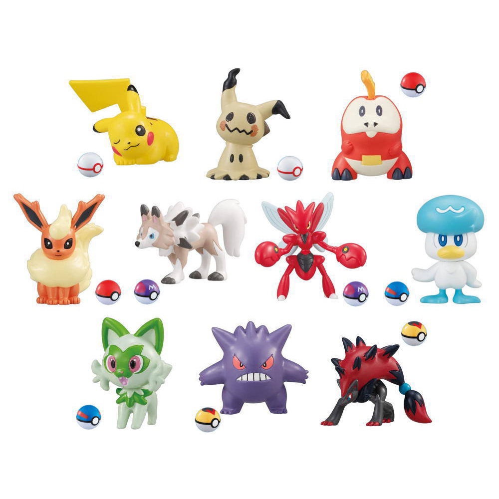 Mô hình sưu tập Pokemon Candy Toy T-art Get Collections Gum Journey to a New World!