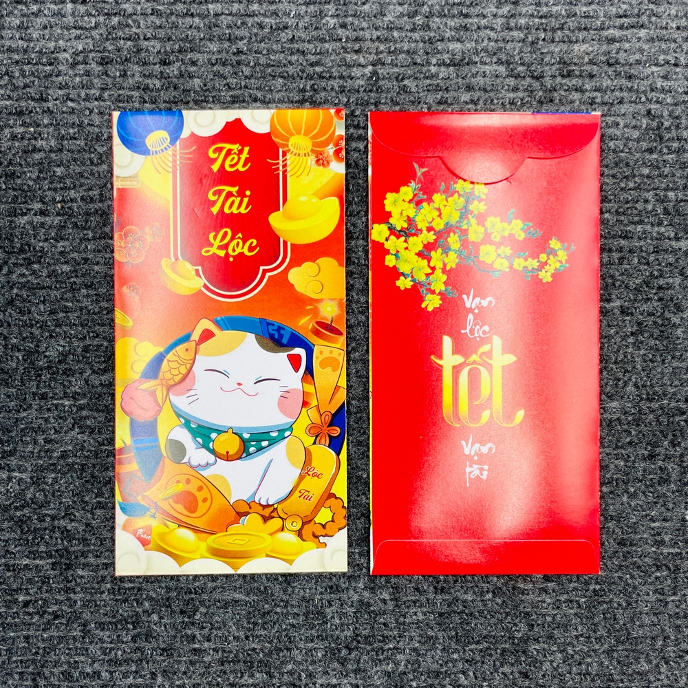 Combo 10 Bao Lì Xì Tết 2023 Mẫu Chữ Lộc , Mẫu Bao Lì Xì Hình Mèo đẹp mắt ý nghĩa lịch sự Lì Xì Tết độc đáo