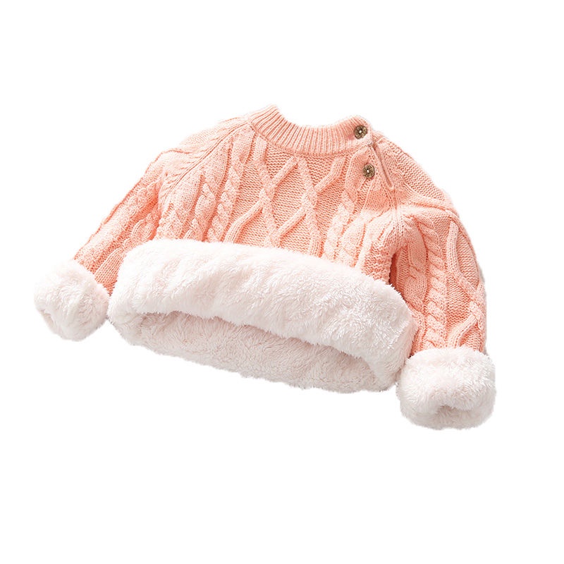 Áo Sweater Đệm Nhung Dày Dặn Thời Trang Thu Đông Dành Cho Bé Trai Và Bé Gái
