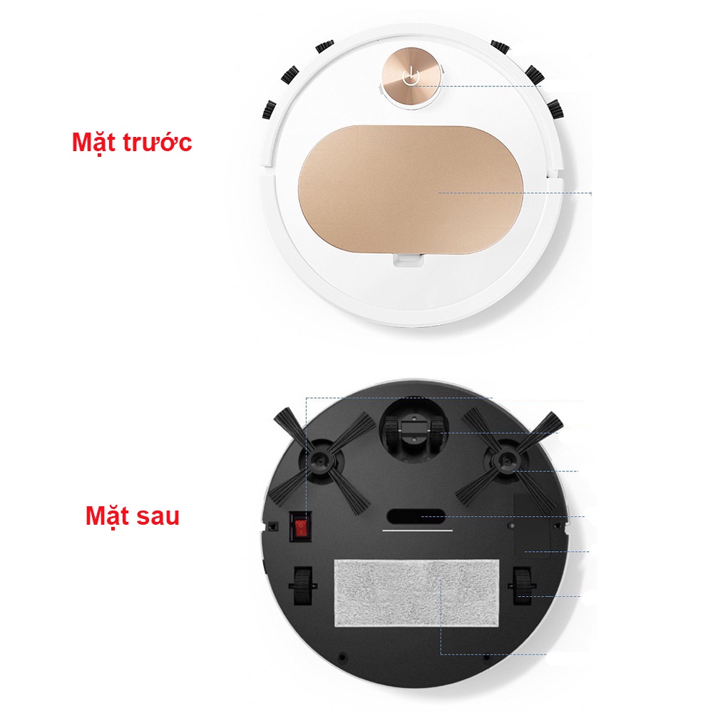 Robot Hút Bụi Lau Nhà ES350, Máy Hút Bụi. Bản nâng cấp, lực hứt cực mạnh, cảm biến thông minh, điều khiển qua app | BigBuy360 - bigbuy360.vn
