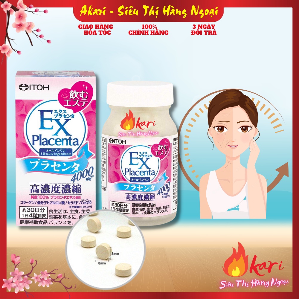 Viên uống Collagen Ex placenta nhau thai cừu 120 viên nội địa Nhật Bản