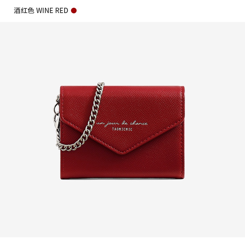 Ví gập da sần Taomimic - Hàng loại 1 - VI39 12,5x9x3 cm