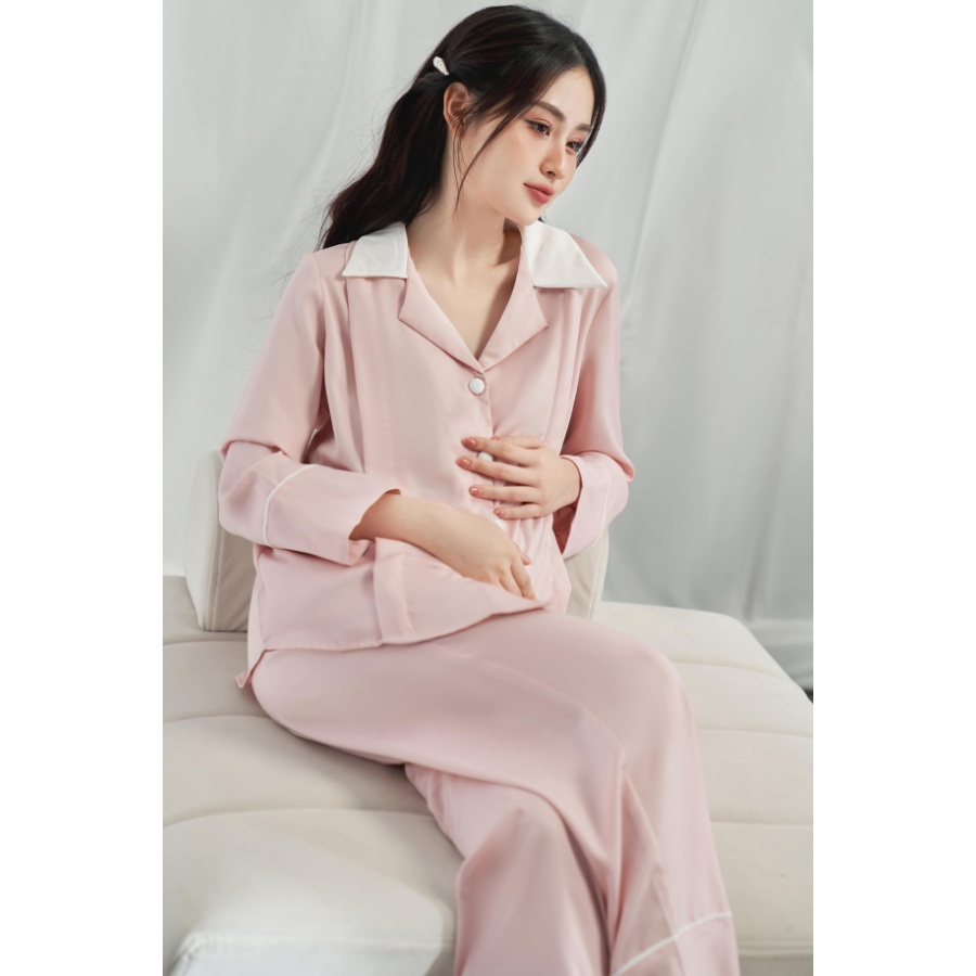 BOHE - Set đồ ngủ cho mẹ bầu và sau sinh dài tay thương hiệu MEGAU