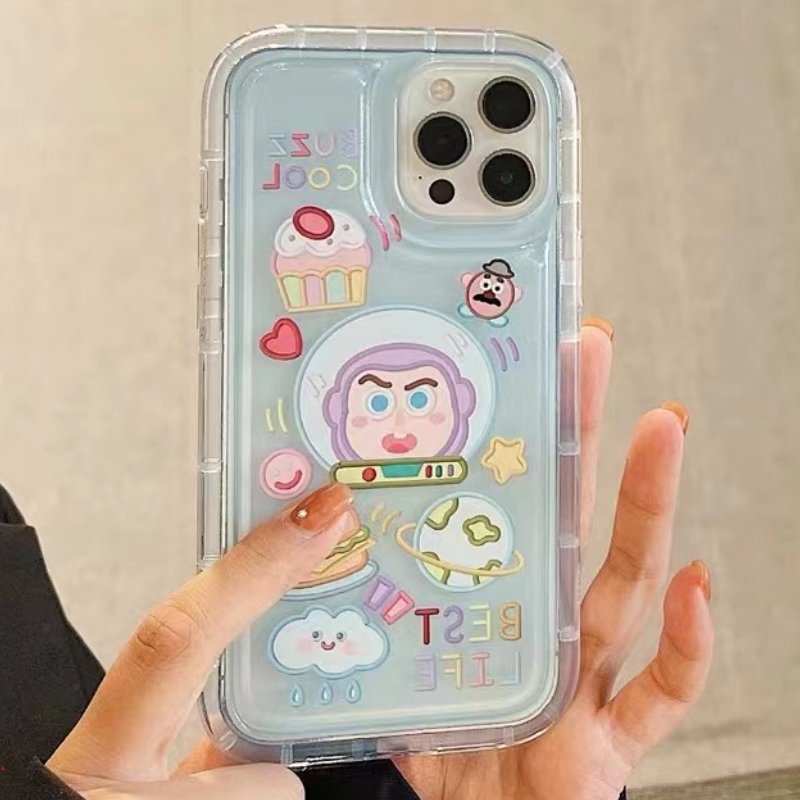 Ốp Điện Thoại TPU Trong Suốt Họa Tiết Hoạt Hình Dễ Thương Cho iphone 14 13 12 11 Pro MAX XS MAX XR X 6 14 7 8 Plus