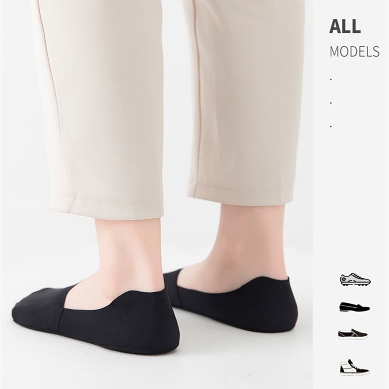 Vớ Thuyền Bằng Cotton Silicone Siêu Mỏng Thoáng Khí Chống Trượt Cho Nam Và Nữ JP5