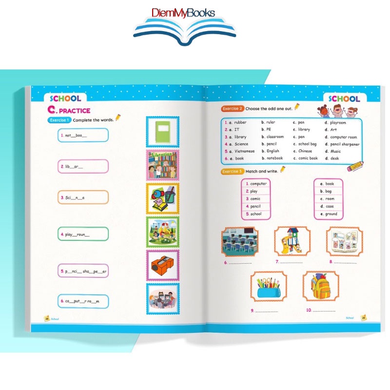 Sách Tiểu học- Mindmap Vocabulary Học Nhanh Từ Vựng Tiếng Anh Bằng Sơ Đồ Tư Duy Tổng Hợp Từ Vựng Lớp 3-4-5 Theo Chủ Đề