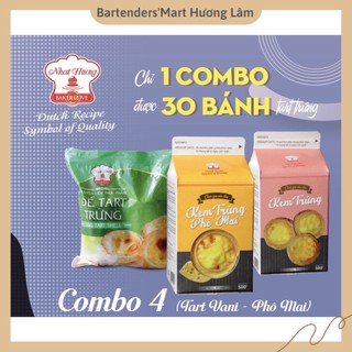 Combo tart trứng và kem trứng vani – phô mai