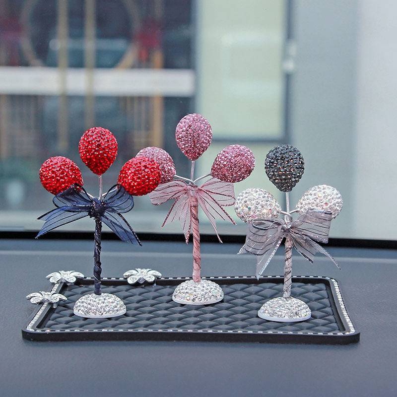 Cây Bóng Bay Đính Đá Lấp Lánh Sang Trọng Trang Trí Taplo Xe Ô Tô, Văn Phòng Nổi Bật